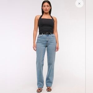 Abercrombie & Fitch Curve Love The 90's Ultra High Rise Denim Jeans Size 27